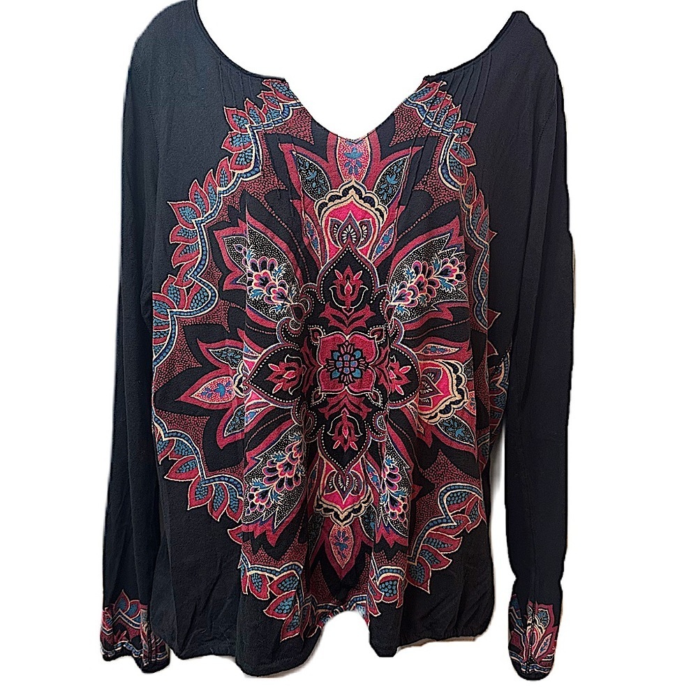 Luck Brand Women's Boho Top Size XL - Picture 5 of 11